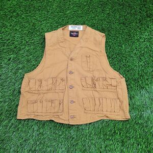 Vintage 90s Hunting Western Vest Small 20x19 Brown